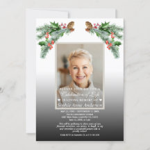 Viering van het leven Winter Boeket Foto Memorial