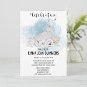 Viering van het leven witte duif aquarel kaart (Staand voorkant)