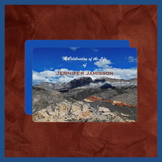 Viering van het leven, woestijnlandschap kaart