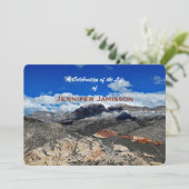 Viering van het leven, woestijnlandschap kaart (Staand voorkant)