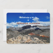 Viering van het leven, woestijnlandschap kaart (Voorkant)