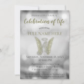 Viering van het leven - Zilver en goud Kaart (Voorkant)