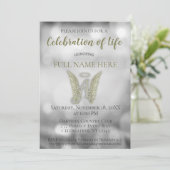 Viering van het leven - Zilver en goud Kaart (Staand voorkant)