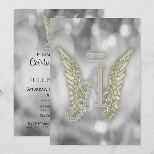 Viering van het leven - Zilver Kaart (Voorkant / Achterkant)