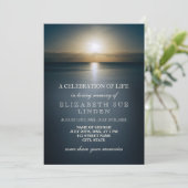 Viering van het leven | Zon over de oceaan Kaart (Staand voorkant)