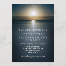 Viering van het leven | Zon over de oceaan Kaart