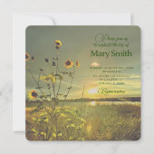 Viering van het leven - Zonnebloemen Kaart (Voorkant)