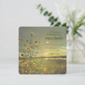 Viering van het leven - Zonnebloemen Kaart (Staand voorkant)