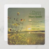 Viering van het leven - Zonnebloemen Kaart (Voorkant / Achterkant)