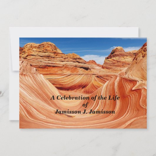 Viering van het leven Zuidwest The Wave Arizona Kaart (Voorkant)