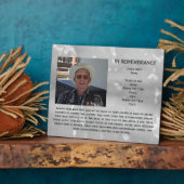 Viering van het levensmonument door Janz 8x10 Plaq Fotoplaat (Zijkant)