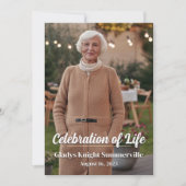 Viering van het Levensmonument | Golden Glow QR-co Kaart (Voorkant)