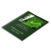 Viering van het Life Guest Book, Aspen and Ferns Notitieboek (Linkerzijde)