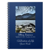 Viering van het Life Guest Book, Lake and Sky Notitieboek (Voorkant)