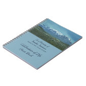 Viering van het Life Guest Book, Snowy Mountains Notitieboek (Linkerzijde)
