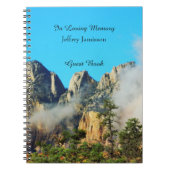 Viering van het Life Guest Book, Zion National Par Notitieboek (Voorkant)