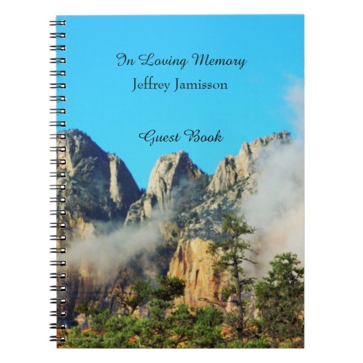 Viering van het Life Guest Book, Zion National Par Notitieboek (Voorkant)