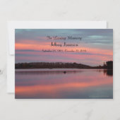 Viering van het "Life Invitation Sunset Fisherman" Kaart (Voorkant)