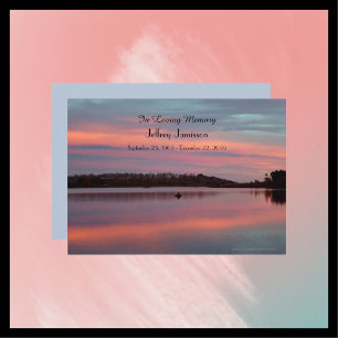 Viering van het "Life Invitation Sunset Fisherman" Kaart