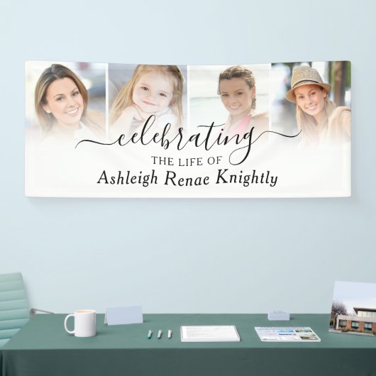 Viering van het Life Memorial 4 Fotoscript Spandoek (Beurs)