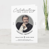 Viering van het Life Program Memorial Service Foto Programma (Voorkant)