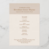 Viering van het Life-programma Echte Folie - Hoofd Uitnodiging (Achterkant)