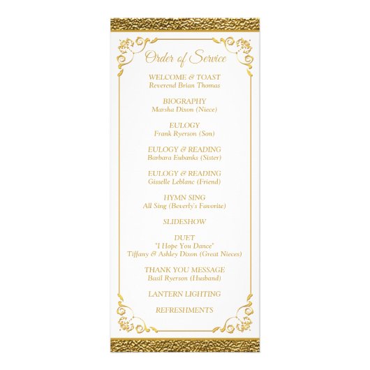 Viering van het Life-programma met foto Reclamekaart (Achterkant)