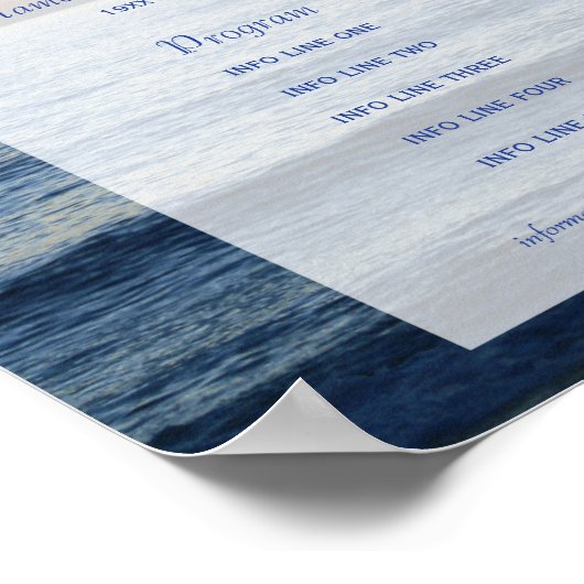 Viering van het Life-programma Ocean & foto Poster (Hoek)