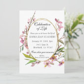 Viering van het Lijst van de bloesems van Life Flo Kaart (Staand voorkant)