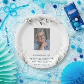 Viering van het Man van Life Greenery Foto Memoria Papieren Bordje (Feest)