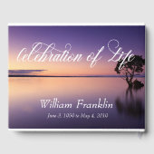 Viering van het meer van het zondelijk zwemwater v gastenboek (Achterkant)