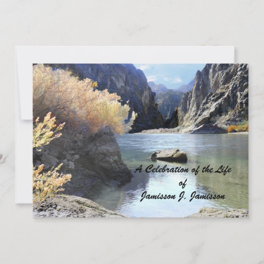 Viering van het mooie terrein van de uitnodigende kaart (Voorkant)