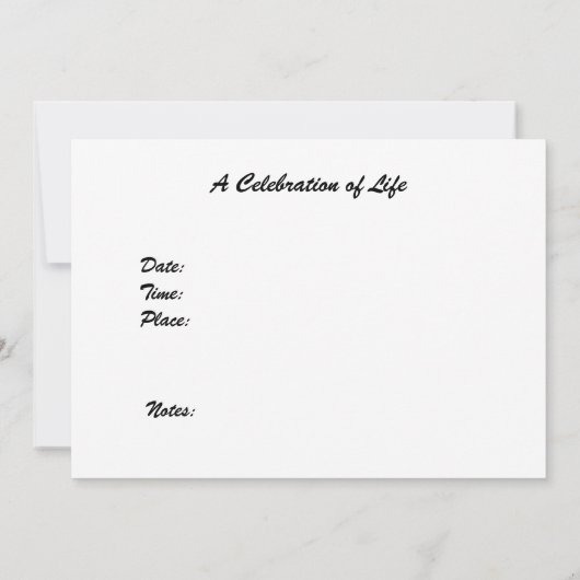 Viering van het mooie terrein van de uitnodigende  kaart (Achterkant)