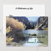 Viering van het mooie terrein van de uitnodigende kaart (Voorkant / Achterkant)