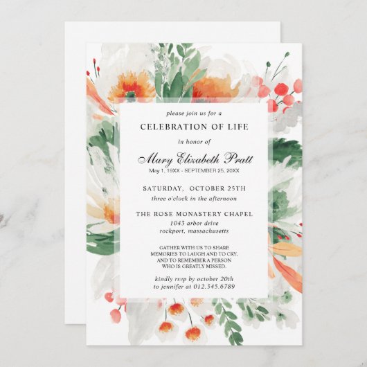 Viering van het Oranje flessengeborene van het lev Kaart (Voorkant / Achterkant)