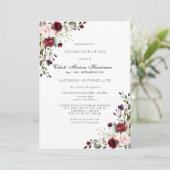 Viering van het Roos van de begrafenis van de begr Kaart (Staand voorkant)