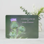 Viering van het roze wild-bloemen kaart (Staand voorkant)