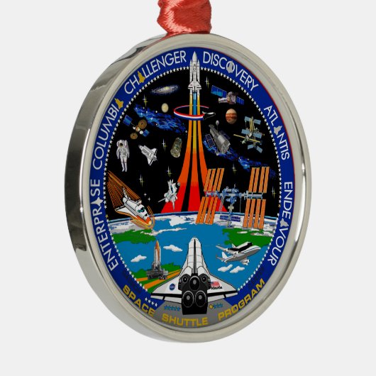 Viering van het Shuttle-programma Metalen Ornament (Rechts)