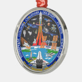 Viering van het Shuttle-programma Metalen Ornament (Links)