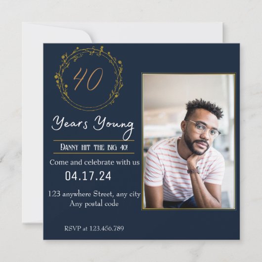 Viering van het veertigtal kaart (Voorkant)