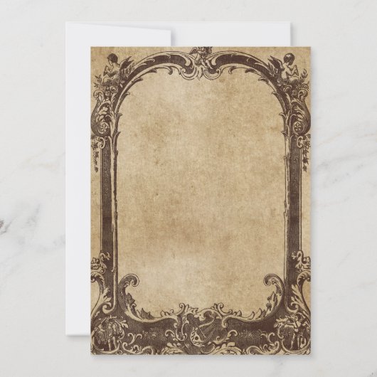 Viering van het Victoriaans Lijst van het Leven Kaart (Achterkant)