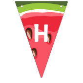 Viering van het watermeloen-feest vlaggetjes (Tweede vlag)