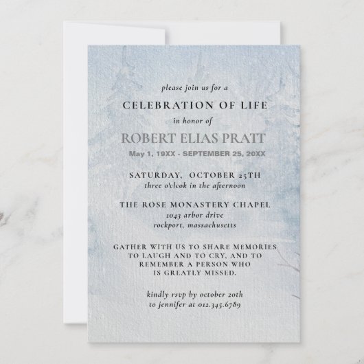 Viering van het winterlandschap van de winterbomen kaart (Voorkant)