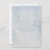 Viering van het winterlandschap van de winterbomen kaart (Achterkant)