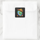Viering van HISPANIC HERITAGE MAAND Vierkante Sticker (Tas)