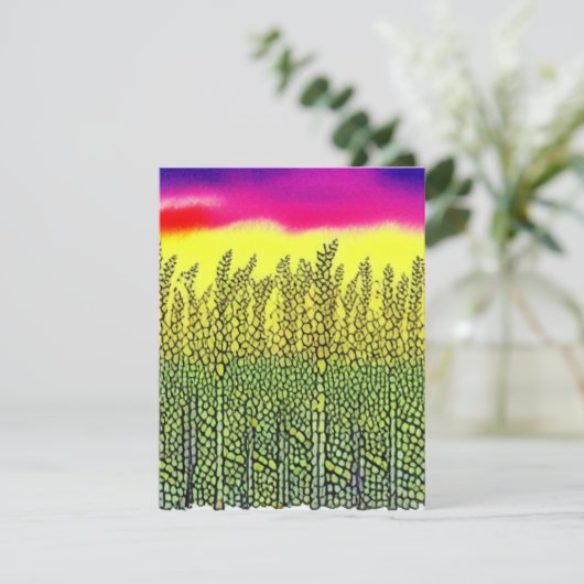 Viering van landbouwers notitiekaartje (Staand voorkant)