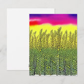 Viering van landbouwers notitiekaartje (Voorkant / Achterkant)