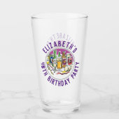 Viering van Leeftijd 40e Verjaardag Glas (Voorkant)