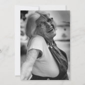 Viering van Leven Elegant Foto Funeral Kaart (Achterkant)