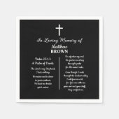 Viering Van Levens Bijbelvers Funeral Servet (Voorkant)